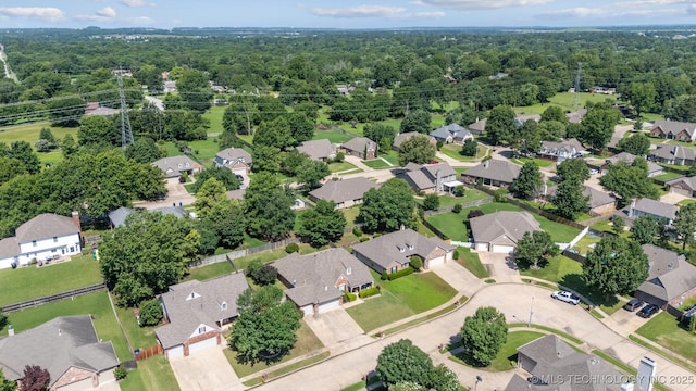 304 S 63rd St, Broken Arrow, OK 74014 - aerial perspective of suburban area featuring a forest