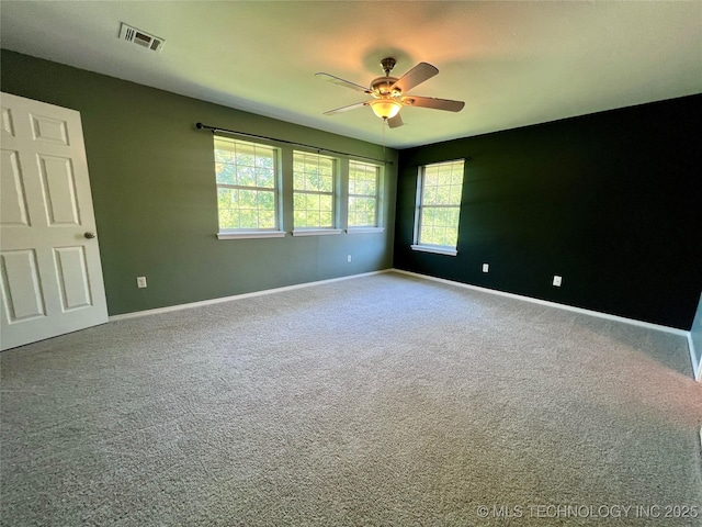 3610 Magnolia Dr, Sand Springs, OK 74063 - carpeted empty room featuring a ceiling fan and baseboards