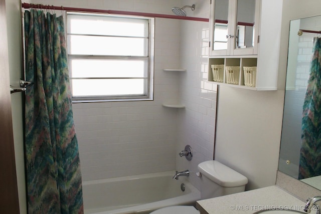 12329 E 18th St, Tulsa, OK 74128 - bathroom with vanity and shower / bath combination with curtain