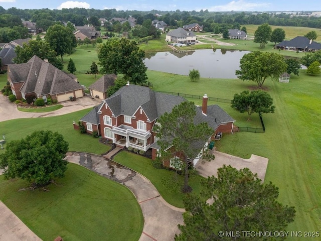 8766 Haskell Dr, Broken Arrow, OK 74014 - aerial overview of property's location with a large body of water and nearby suburban area