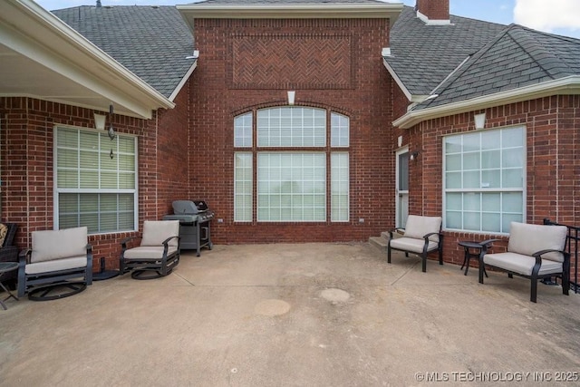 8766 Haskell Dr, Broken Arrow, OK 74014 - view of patio / terrace with a grill