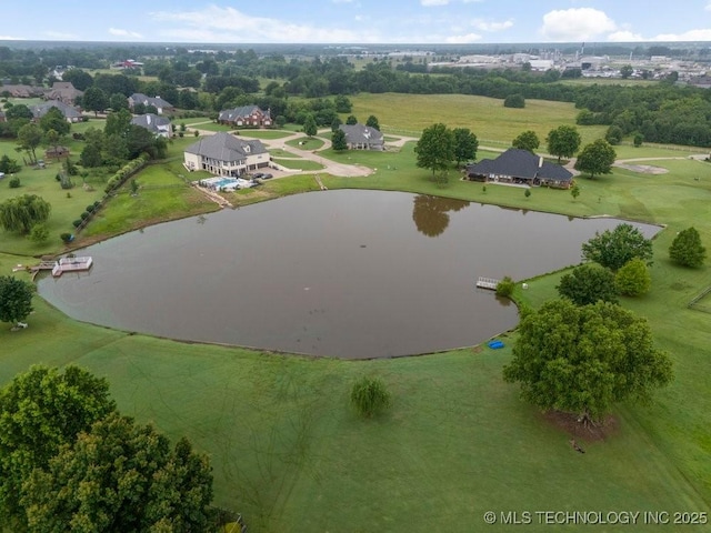 8766 Haskell Dr, Broken Arrow, OK 74014 - drone / aerial view of a large body of water