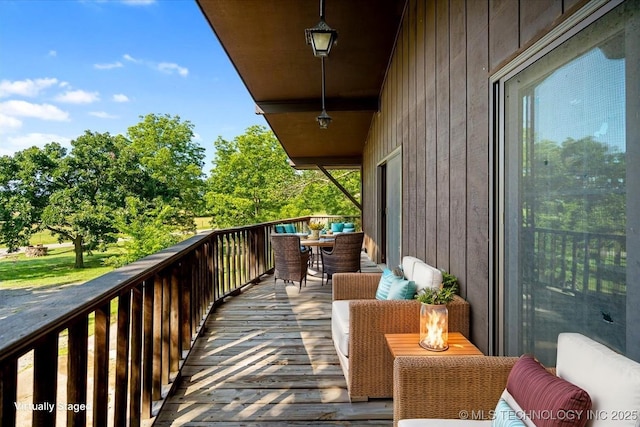 1943 W 163rd St, Skiatook, OK 74070 - balcony featuring outdoor dining area