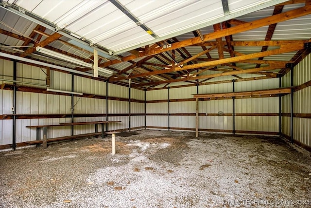 1943 W 163rd St, Skiatook, OK 74070 - garage featuring metal wall
