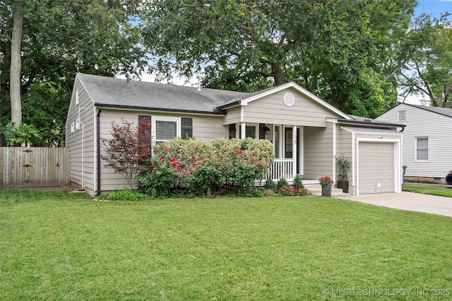1628 E 45th Pl, Tulsa, OK 74105 - single story home featuring driveway, covered porch, an attached garage, and a shingled roof