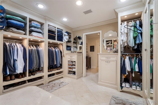 1249 E 26th St, Tulsa, OK 74114 - spacious closet featuring light tile patterned floors