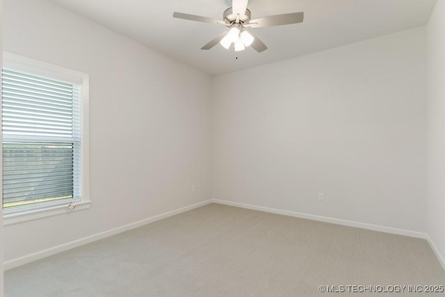 6501 S Fir Ave, Broken Arrow, OK 74134 - empty room with light colored carpet, plenty of natural light, and ceiling fan