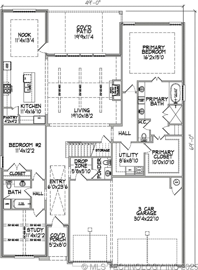 6501 S Fir Ave, Broken Arrow, OK 74134 - view of property floor plan