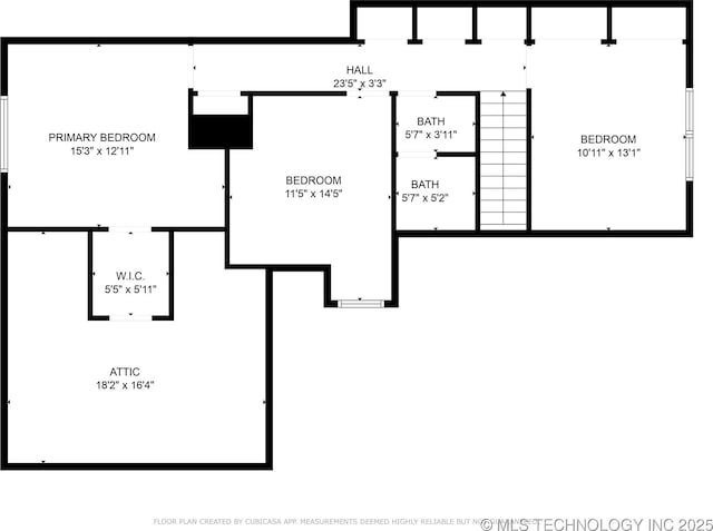 10905 E 24th St, Tulsa, OK 74129 - view of room layout