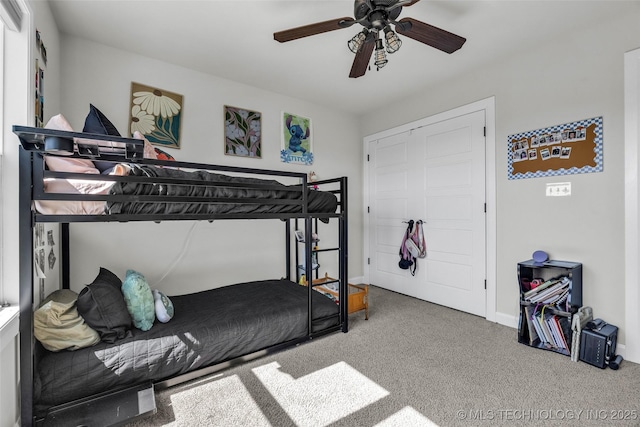 25133 Shade Tree Pl, Claremore, OK 74019 - bedroom featuring carpet flooring and ceiling fan