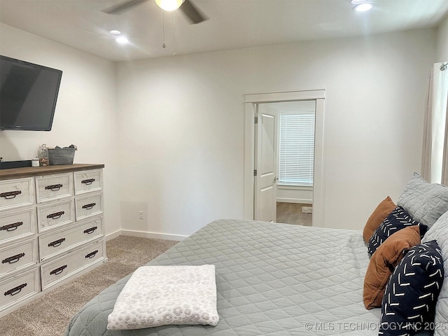 775 E Finley Ridge Dr, Tahlequah, OK 74464 - carpeted bedroom featuring recessed lighting and ceiling fan