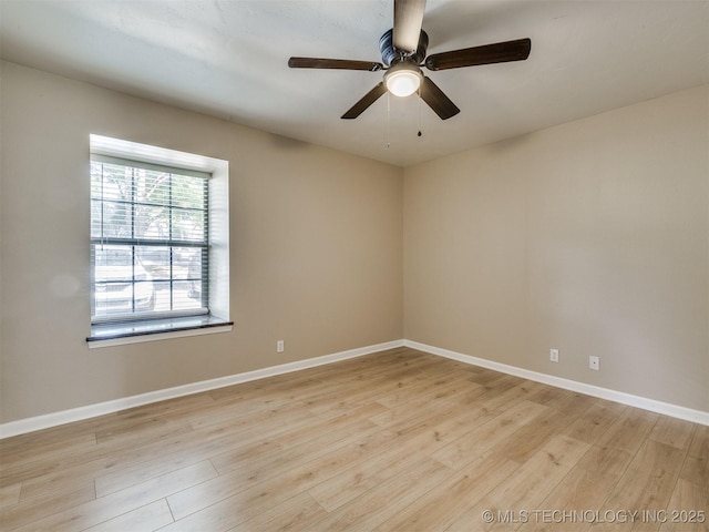 4654 E 68th St S Unit 199, Tulsa, OK 74136 - empty room featuring light wood finished floors and a ceiling fan
