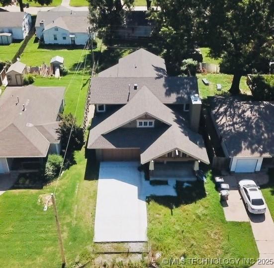 4949 S Boston Pl, Tulsa, OK 74105 - aerial perspective of suburban area