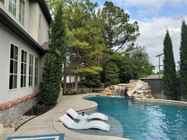 2920 E 27th Pl, Tulsa, OK 74114 - view of pool with a fenced backyard and a patio