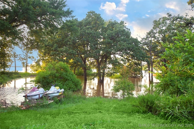 416434 Lakeside, Checotah, OK 74426 - view of yard featuring a water view
