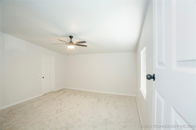 416434 Lakeside, Checotah, OK 74426 - empty room with light colored carpet and a ceiling fan