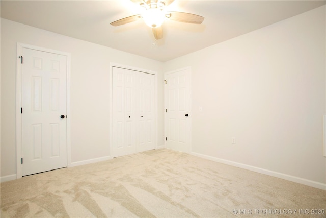 416434 Lakeside, Checotah, OK 74426 - unfurnished bedroom with carpet flooring, a ceiling fan, and a closet