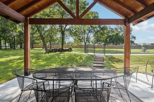 7705 S 232nd E Ave, Broken Arrow, OK 74014 - view of patio / terrace with outdoor dining area and area for grilling