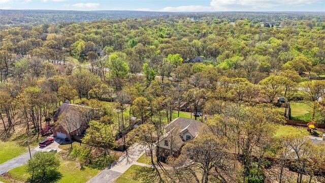 12916 E 181st St S, Bixby, OK 74008 - bird's eye view of a forest
