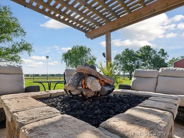 4270 S 4110th Rd, Talala, OK 74080 - view of yard featuring a pergola