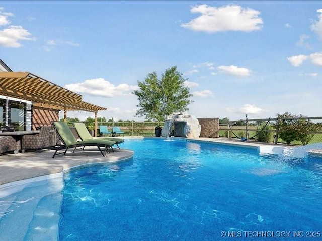 4270 S 4110th Rd, Talala, OK 74080 - view of pool featuring a pergola
