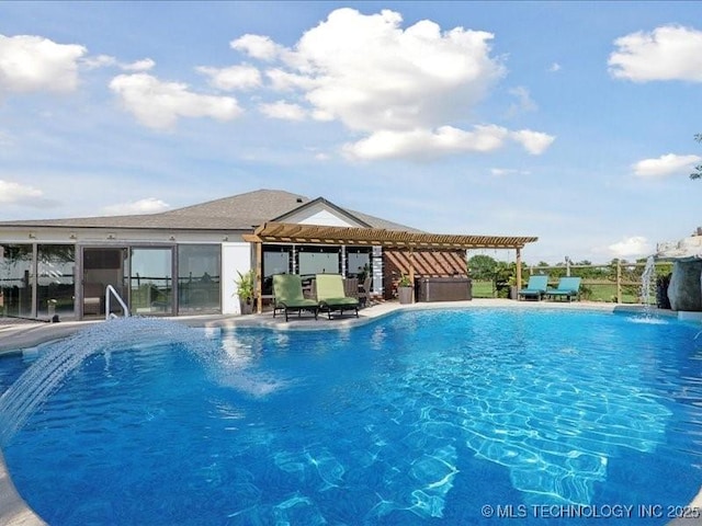 4270 S 4110th Rd, Talala, OK 74080 - outdoor pool featuring a pergola