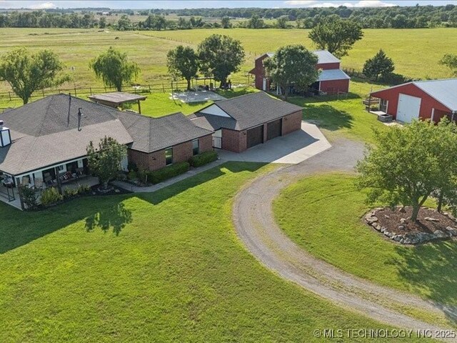 4270 S 4110th Rd, Talala, OK 74080 - aerial view of sparsely populated area