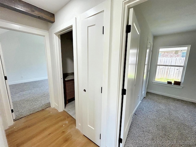 2005 N Alora Ave, Tahlequah, OK 74464 - corridor featuring light colored carpet and baseboards