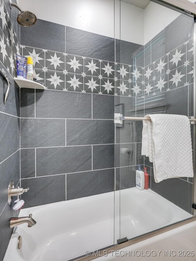 12349 County Road 3571, Ada, OK 74820 - full bathroom with shower / bath combination with glass door