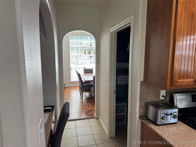 11725 S Vine Pl S, Jenks, OK 74037 - hall with light tile patterned floors