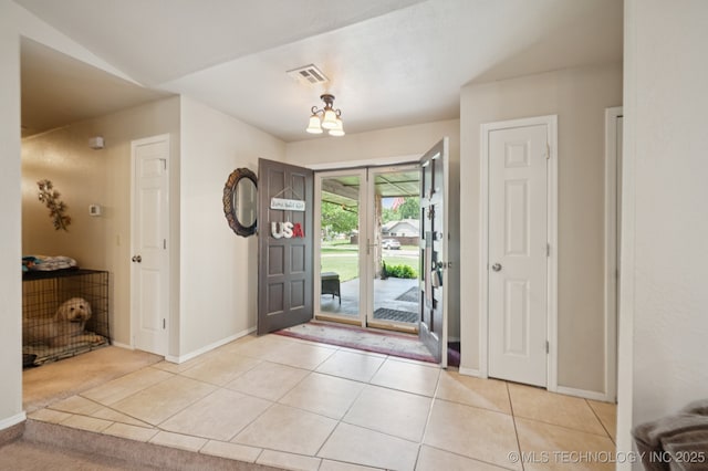 2807 W Atlanta Pl, Broken Arrow, OK 74012 - entryway featuring light tile patterned floors and baseboards
