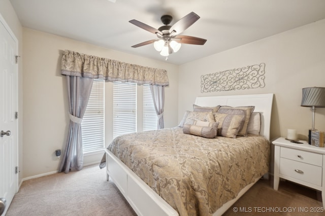 2807 W Atlanta Pl, Broken Arrow, OK 74012 - bedroom featuring carpet and a ceiling fan