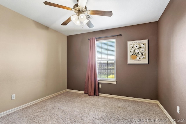 1854 E 137th Pl, Glenpool, OK 74033 - empty room featuring carpet flooring and ceiling fan