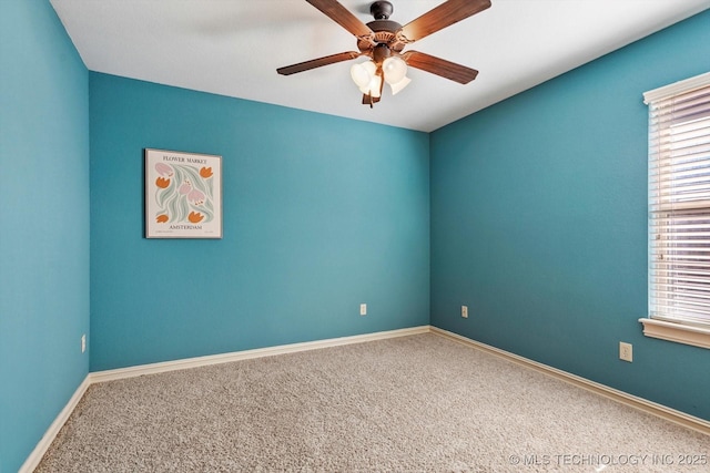 1854 E 137th Pl, Glenpool, OK 74033 - carpeted spare room with a ceiling fan and healthy amount of natural light
