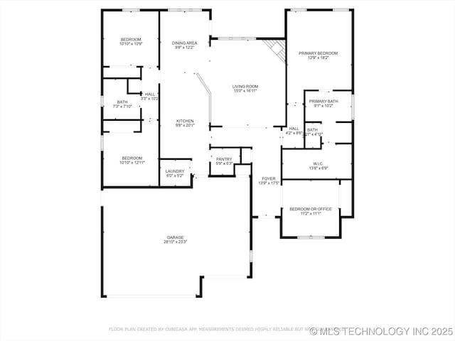 1854 E 137th Pl, Glenpool, OK 74033 - view of property floor plan