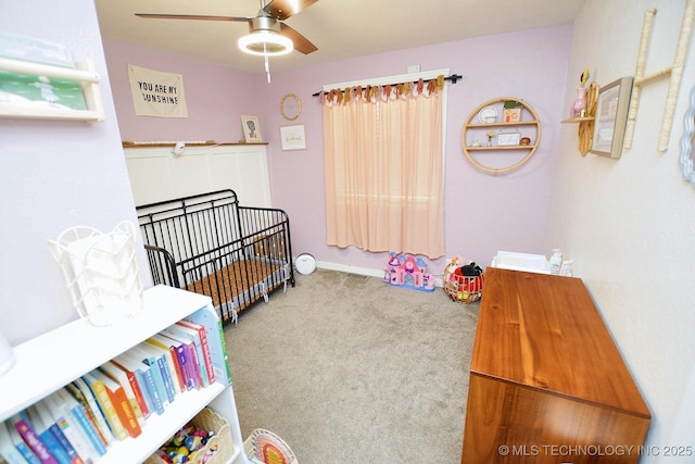 24042 S Black Valley Rd, Tahlequah, OK 74464 - bedroom with carpet floors and a ceiling fan