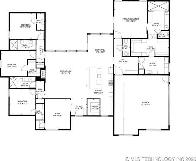 11446 Mary Knox Dr, Beggs, OK 74421 - view of home floor plan