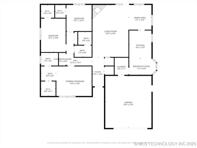 12452 E 36th St, Tulsa, OK 74146 - view of floor plan / room layout