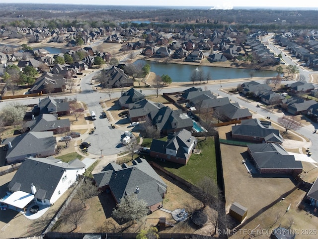 124 W 125th Ct S, Jenks, OK 74037 - aerial view of property's location featuring nearby suburban area and a nearby body of water