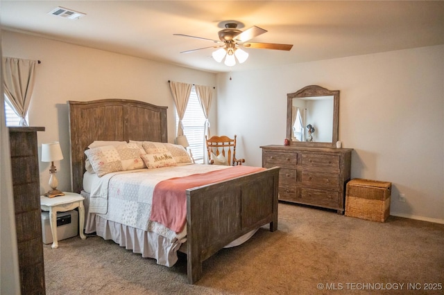 1330 Panther Ln, Sapulpa, OK 74066 - bedroom with light carpet and a ceiling fan