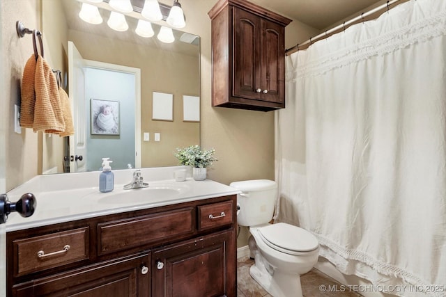 1801 E Montgomery St, Broken Arrow, OK 74012 - full bath with vanity, tile patterned floors, and a shower with curtain