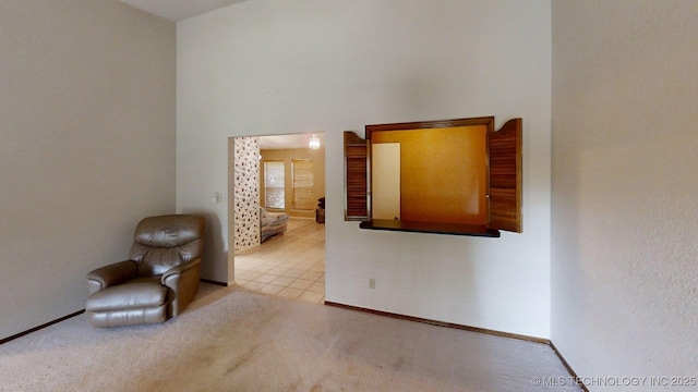 1124 Surrey Dr, Ardmore, OK 73401 - unfurnished room with a high ceiling and carpet floors