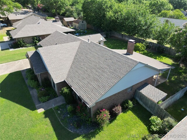 1124 Surrey Dr, Ardmore, OK 73401 - aerial view of property and surrounding area