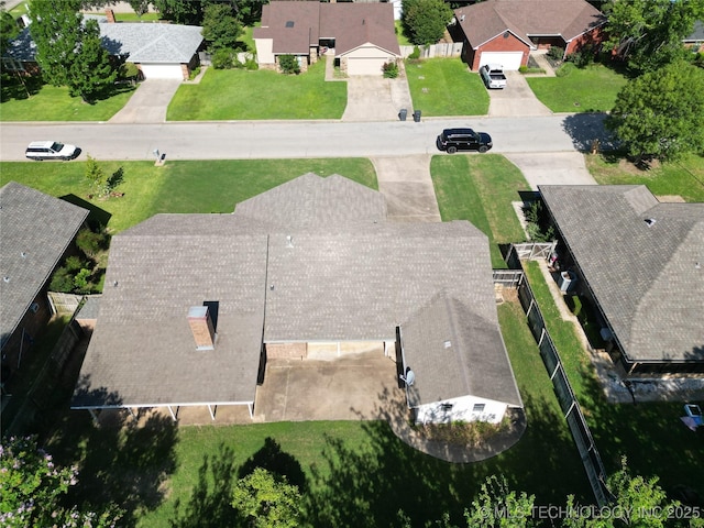 1124 Surrey Dr, Ardmore, OK 73401 - aerial perspective of suburban area