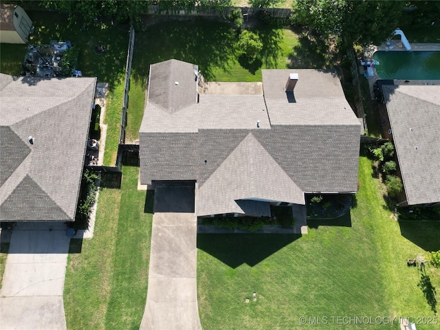 1124 Surrey Dr, Ardmore, OK 73401 - aerial view of property and surrounding area