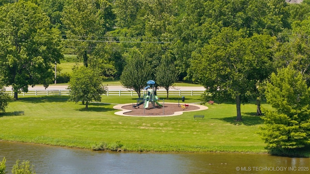 921 S 75th St, Broken Arrow, OK 74014 - view of property's community with a water view