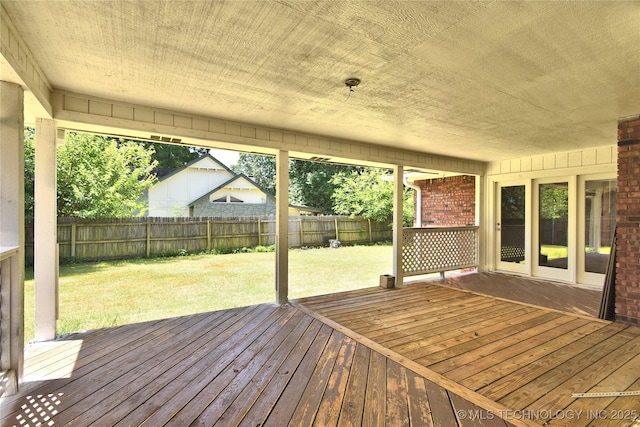 7020 E 89th St, Tulsa, OK 74133 - deck with a fenced backyard