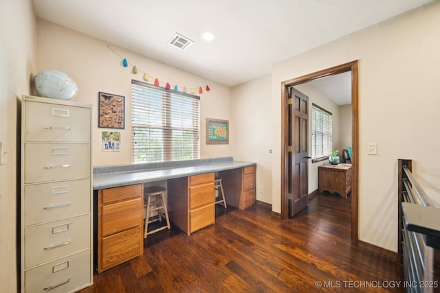 11783 S 252nd E Ave E, Broken Arrow, OK 74014 - home office featuring dark wood-style flooring and plenty of natural light