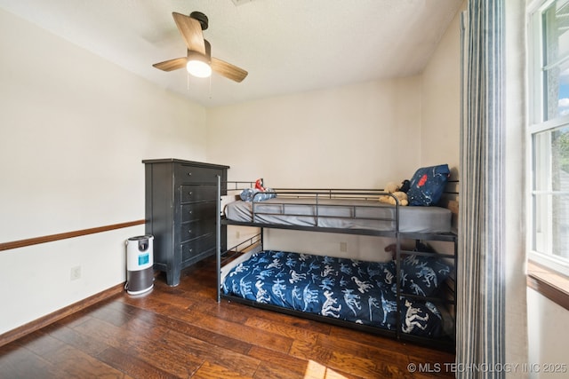 11783 S 252nd E Ave E, Broken Arrow, OK 74014 - bedroom with hardwood / wood-style flooring and ceiling fan