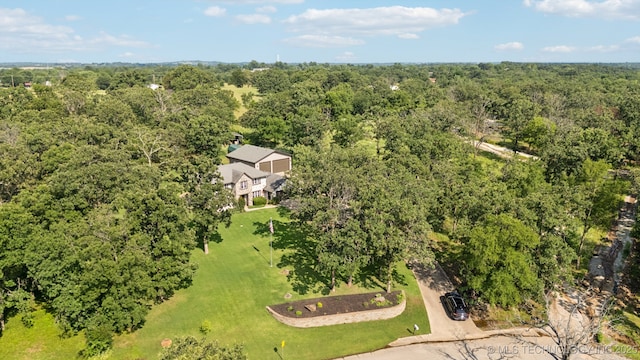 11783 S 252nd E Ave E, Broken Arrow, OK 74014 - aerial view of a heavily wooded area